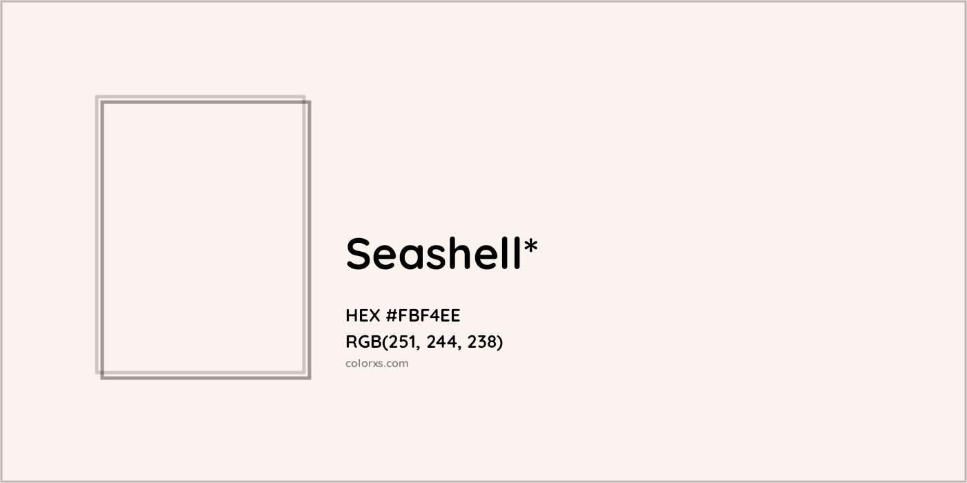 HEX #FBF4EE Color Name, Color Code, Palettes, Similar Paints, Images