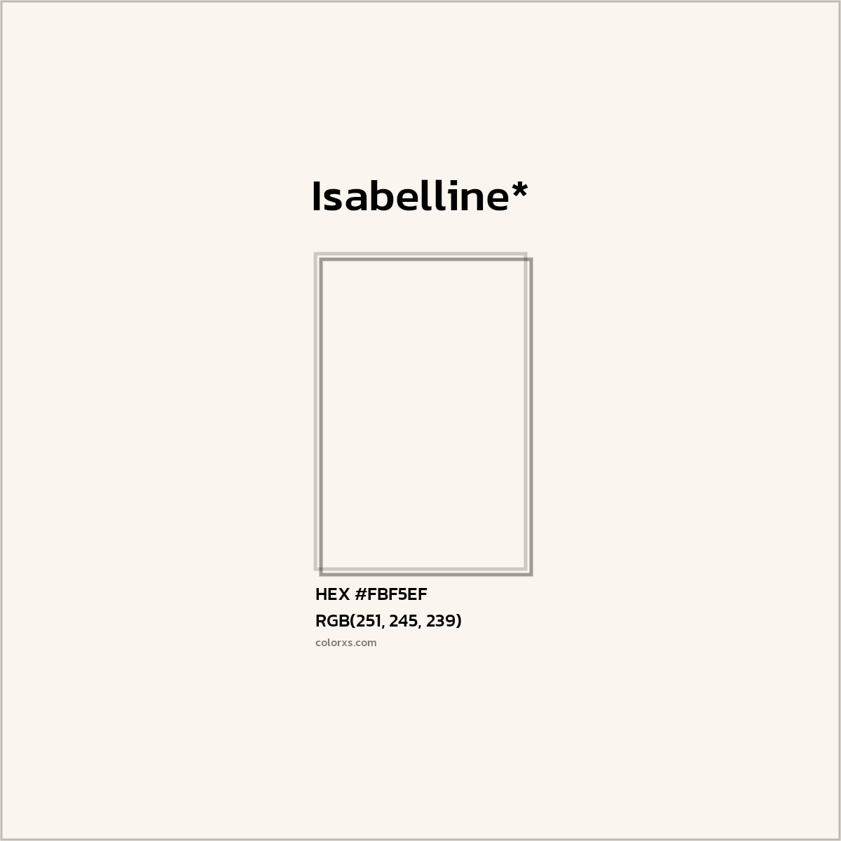 HEX #FBF5EF Color Name, Color Code, Palettes, Similar Paints, Images