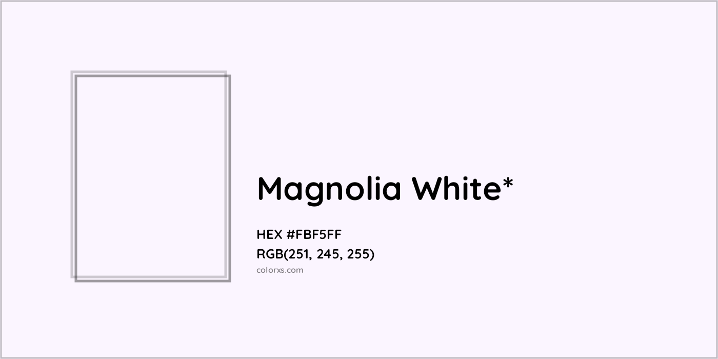 HEX #FBF5FF Color Name, Color Code, Palettes, Similar Paints, Images