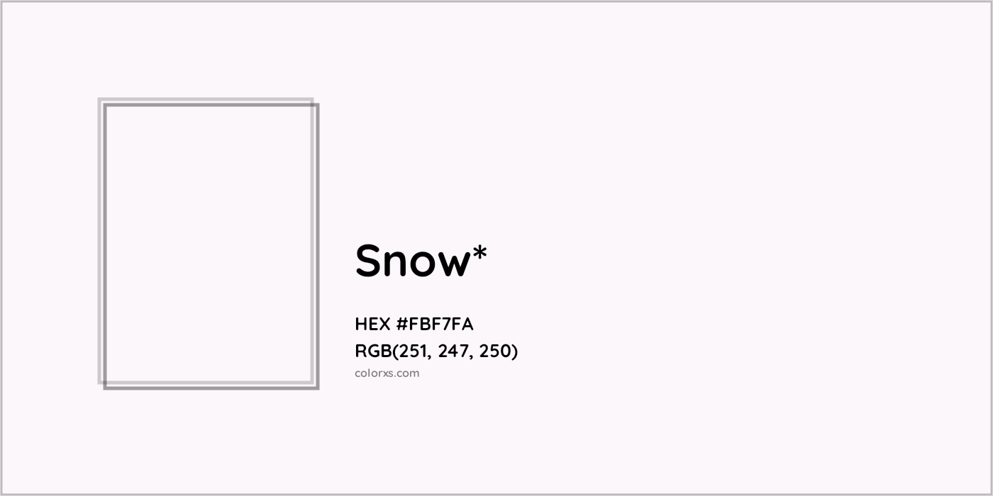 HEX #FBF7FA Color Name, Color Code, Palettes, Similar Paints, Images