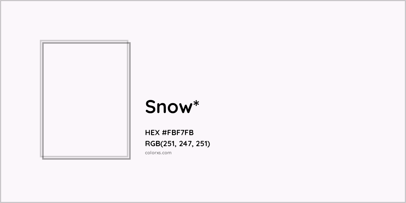 HEX #FBF7FB Color Name, Color Code, Palettes, Similar Paints, Images