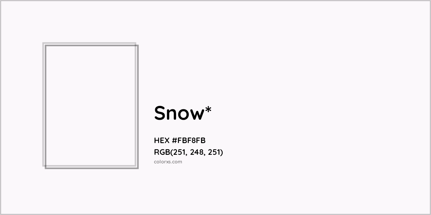 HEX #FBF8FB Color Name, Color Code, Palettes, Similar Paints, Images