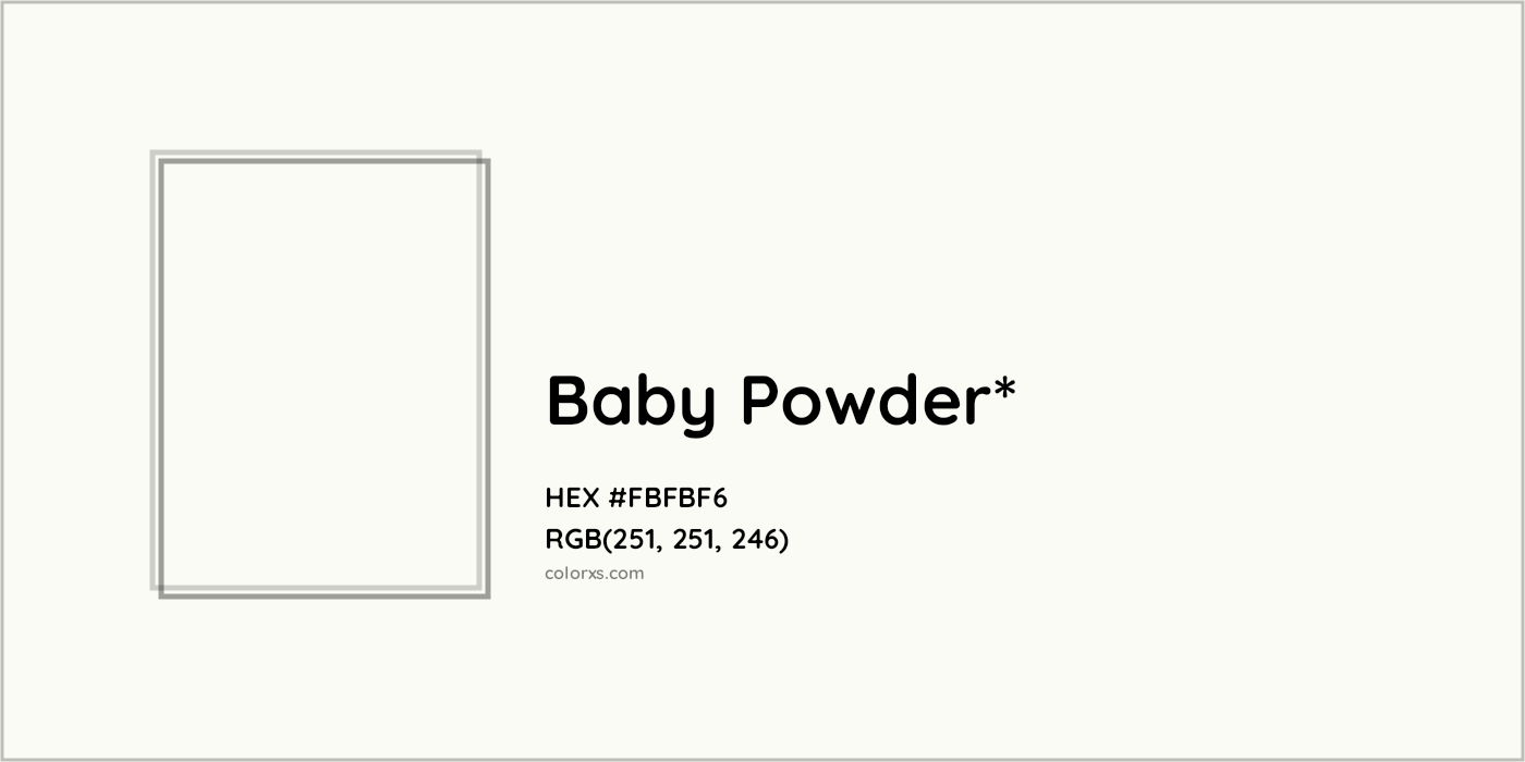 HEX #FBFBF6 Color Name, Color Code, Palettes, Similar Paints, Images