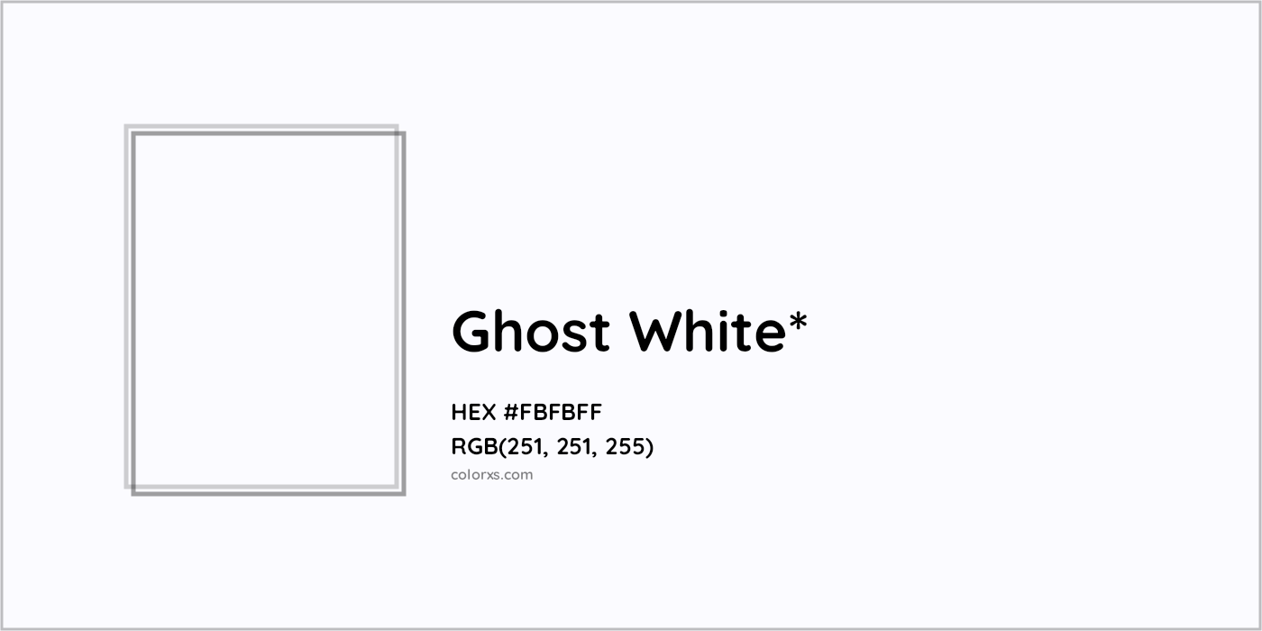 HEX #FBFBFF Color Name, Color Code, Palettes, Similar Paints, Images