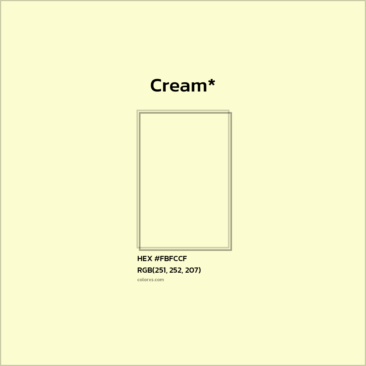 HEX #FBFCCF Color Name, Color Code, Palettes, Similar Paints, Images