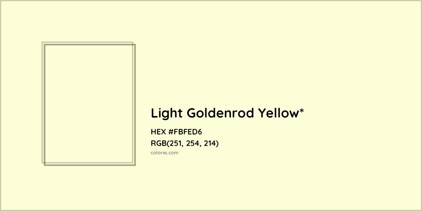 HEX #FBFED6 Color Name, Color Code, Palettes, Similar Paints, Images