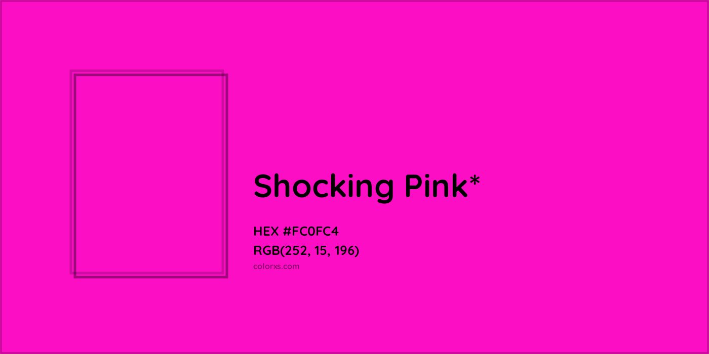 HEX #FC0FC4 Color Name, Color Code, Palettes, Similar Paints, Images