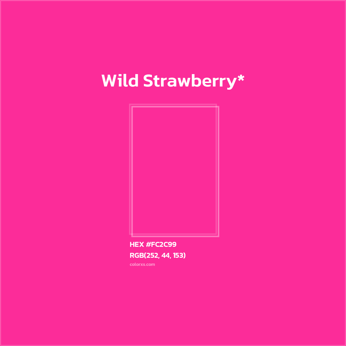 HEX #FC2C99 Color Name, Color Code, Palettes, Similar Paints, Images