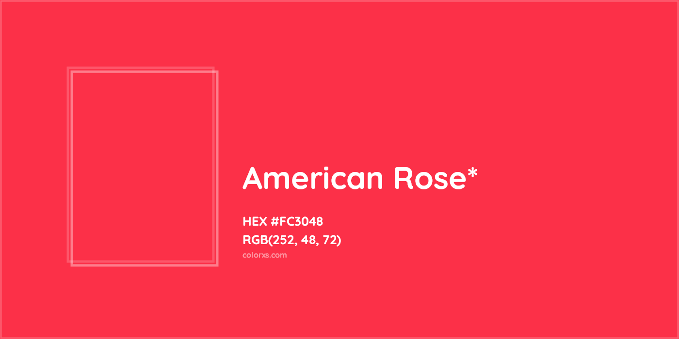HEX #FC3048 Color Name, Color Code, Palettes, Similar Paints, Images