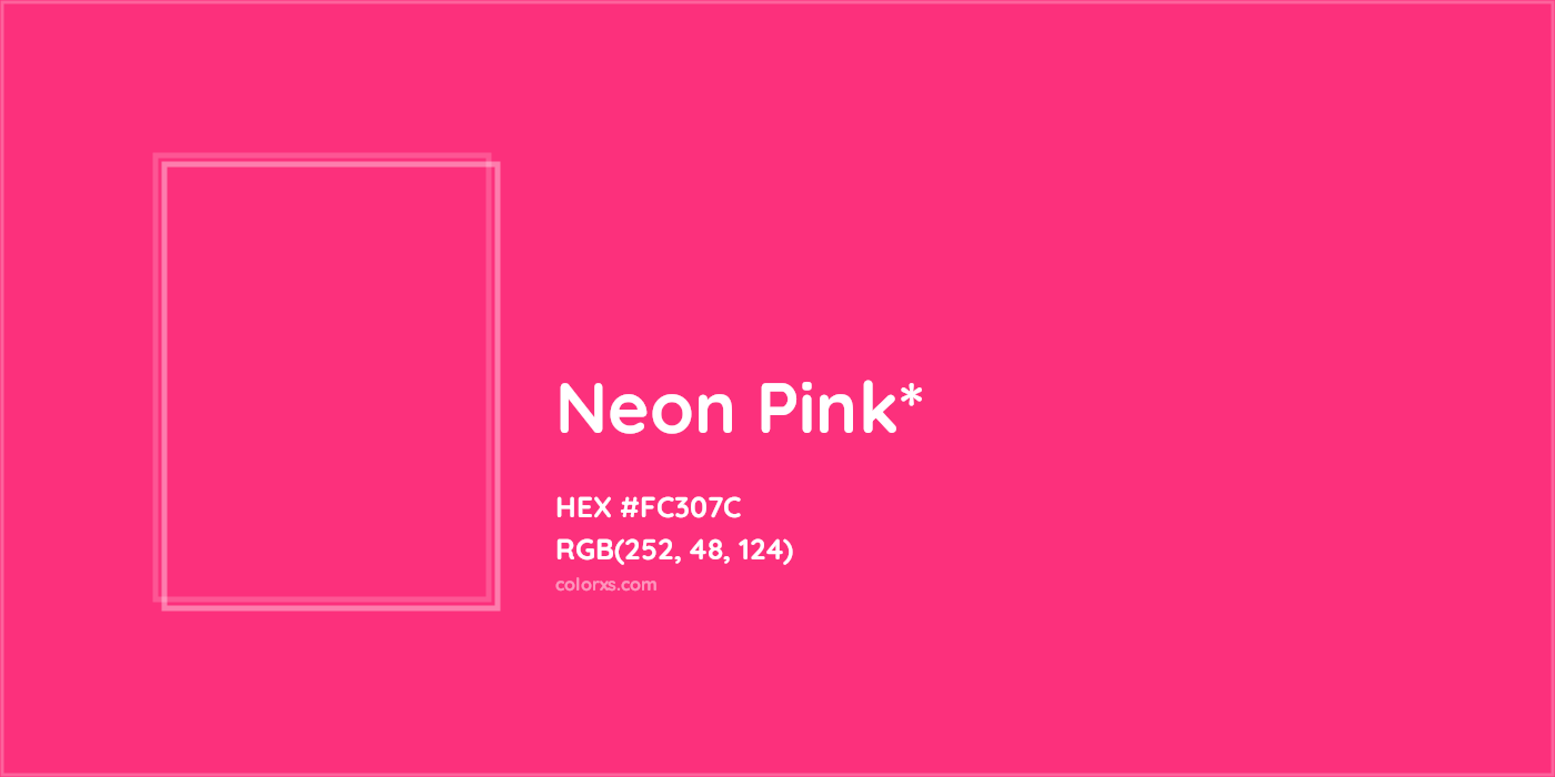 HEX #FC307C Color Name, Color Code, Palettes, Similar Paints, Images