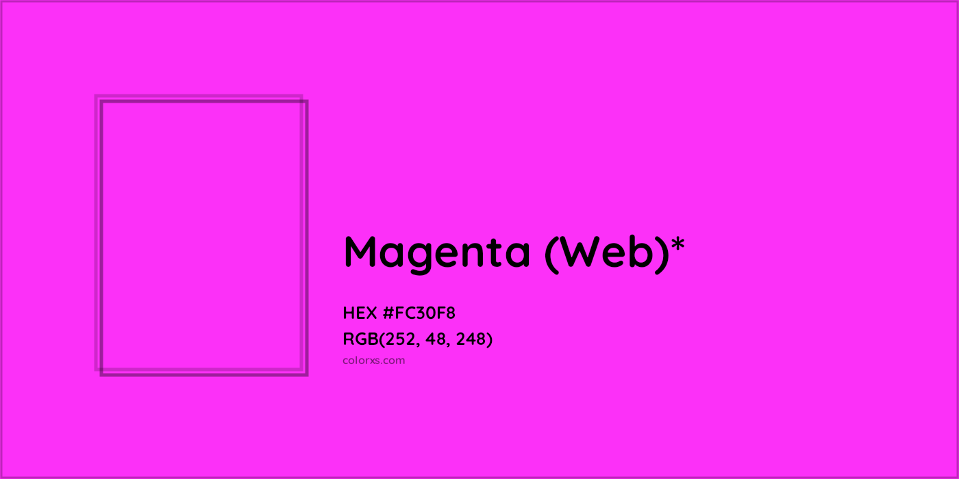 HEX #FC30F8 Color Name, Color Code, Palettes, Similar Paints, Images