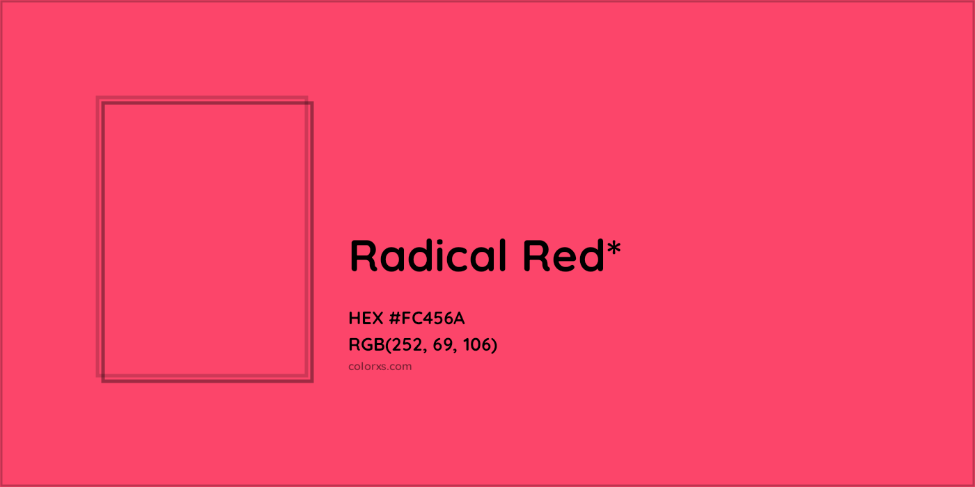HEX #FC456A Color Name, Color Code, Palettes, Similar Paints, Images