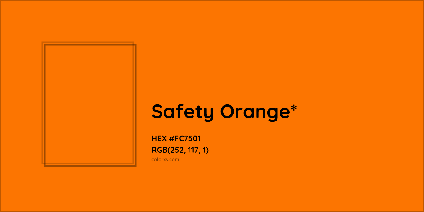 HEX #FC7501 Color Name, Color Code, Palettes, Similar Paints, Images