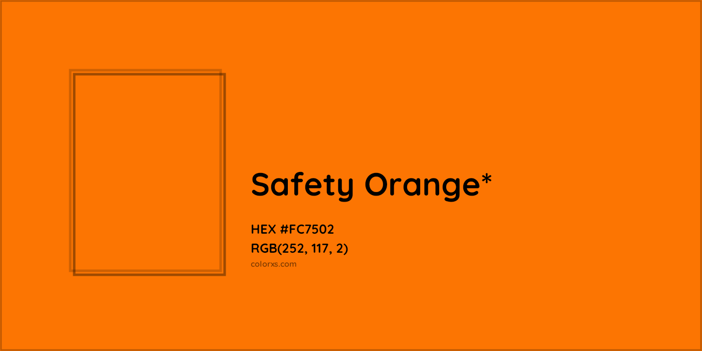 HEX #FC7502 Color Name, Color Code, Palettes, Similar Paints, Images