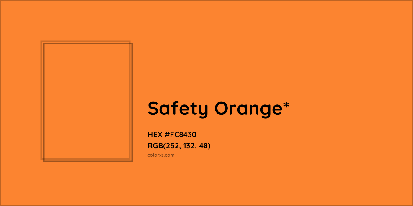 HEX #FC8430 Color Name, Color Code, Palettes, Similar Paints, Images