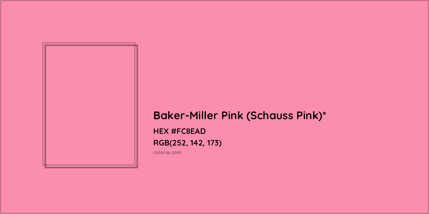 HEX #FC8EAD Color Name, Color Code, Palettes, Similar Paints, Images