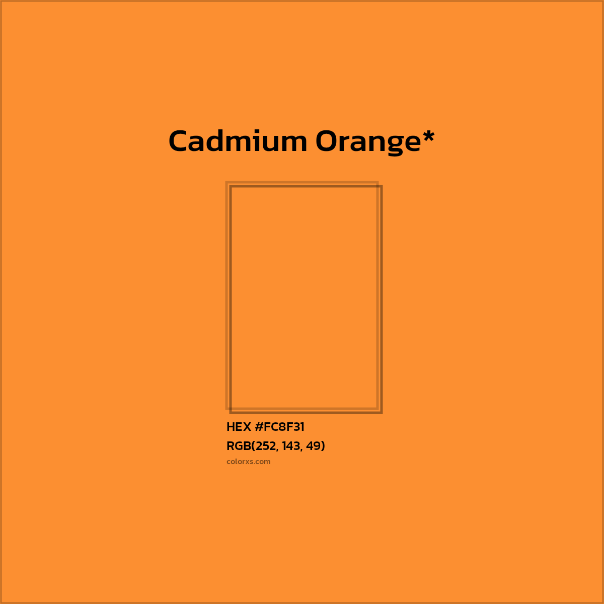 HEX #FC8F31 Color Name, Color Code, Palettes, Similar Paints, Images