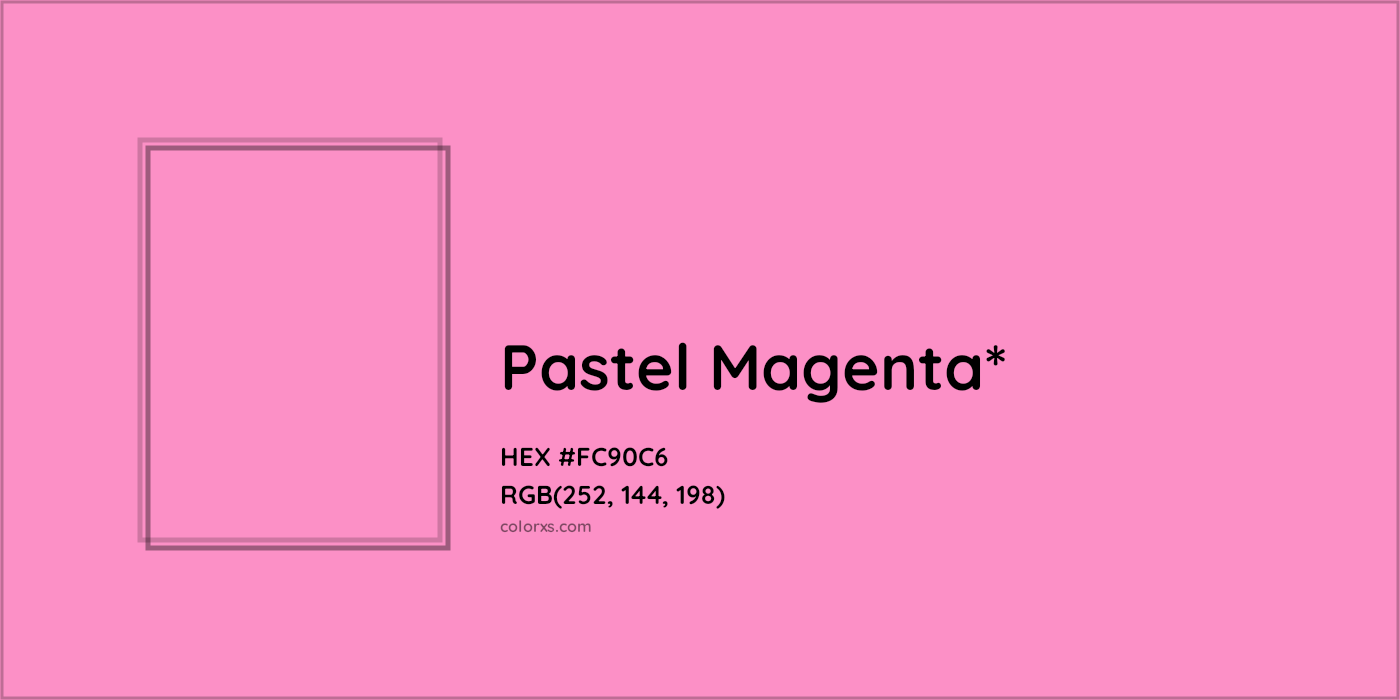 HEX #FC90C6 Color Name, Color Code, Palettes, Similar Paints, Images