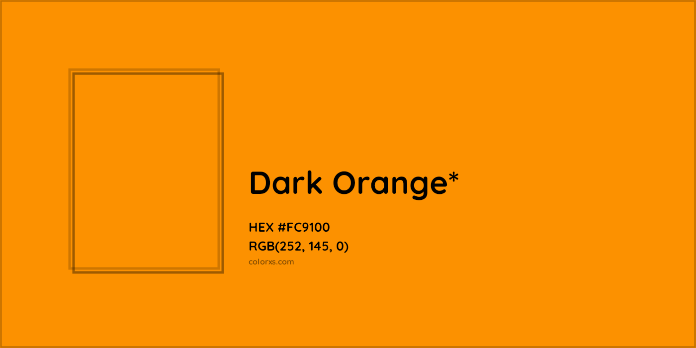 HEX #FC9100 Color Name, Color Code, Palettes, Similar Paints, Images