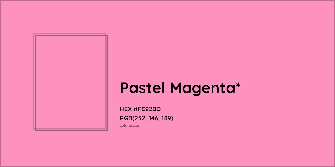 HEX #FC92BD Color Name, Color Code, Palettes, Similar Paints, Images