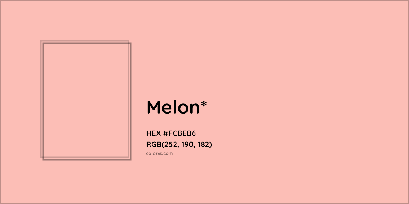 HEX #FCBEB6 Color Name, Color Code, Palettes, Similar Paints, Images