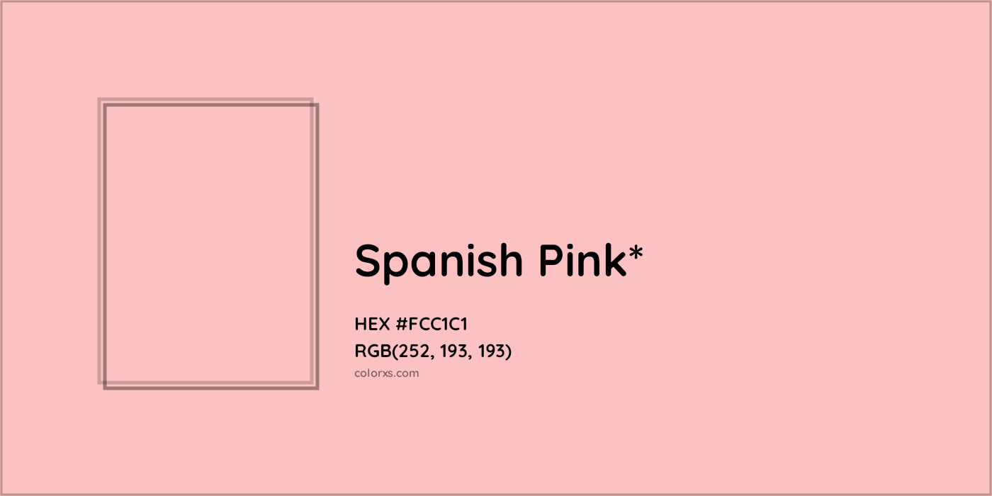 HEX #FCC1C1 Color Name, Color Code, Palettes, Similar Paints, Images