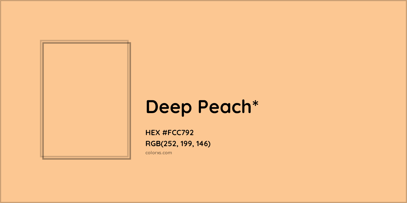 HEX #FCC792 Color Name, Color Code, Palettes, Similar Paints, Images