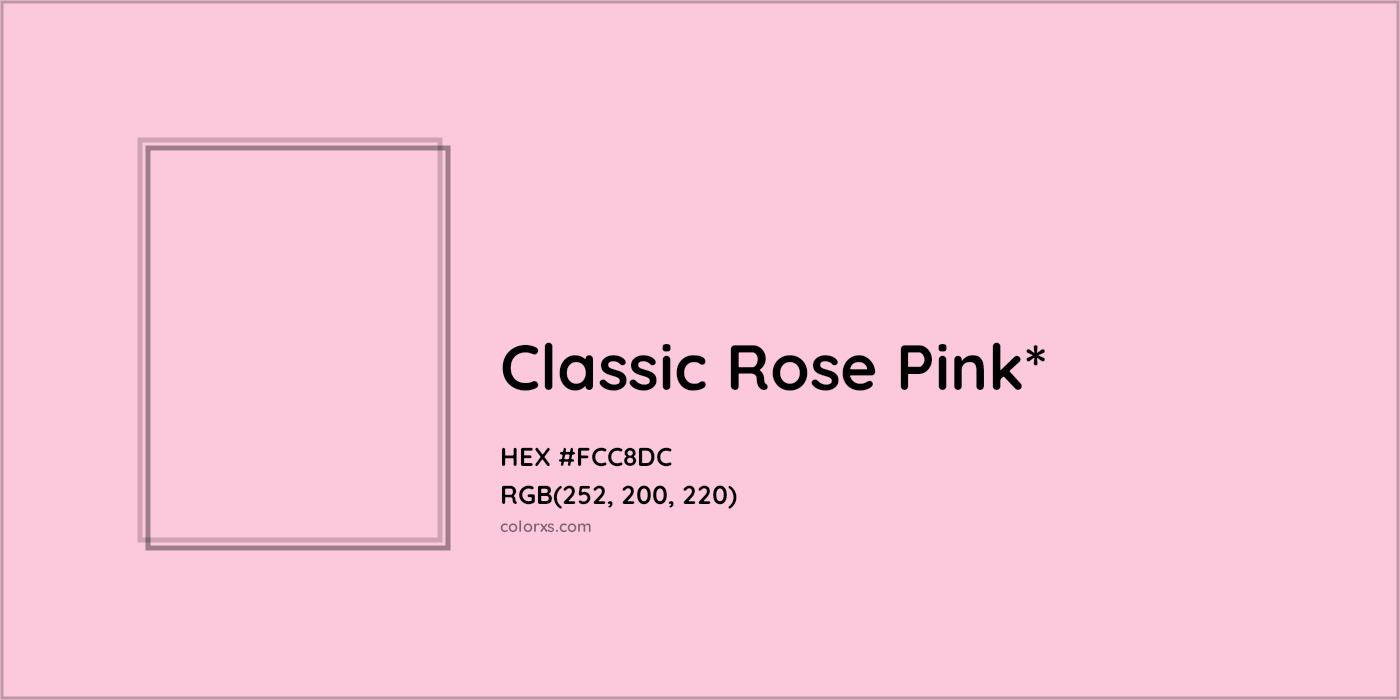 HEX #FCC8DC Color Name, Color Code, Palettes, Similar Paints, Images