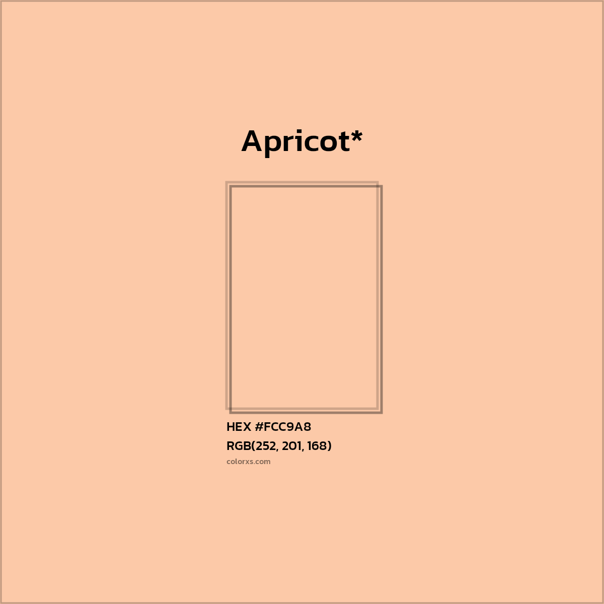 HEX #FCC9A8 Color Name, Color Code, Palettes, Similar Paints, Images