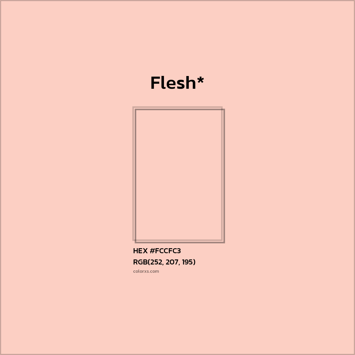 HEX #FCCFC3 Color Name, Color Code, Palettes, Similar Paints, Images