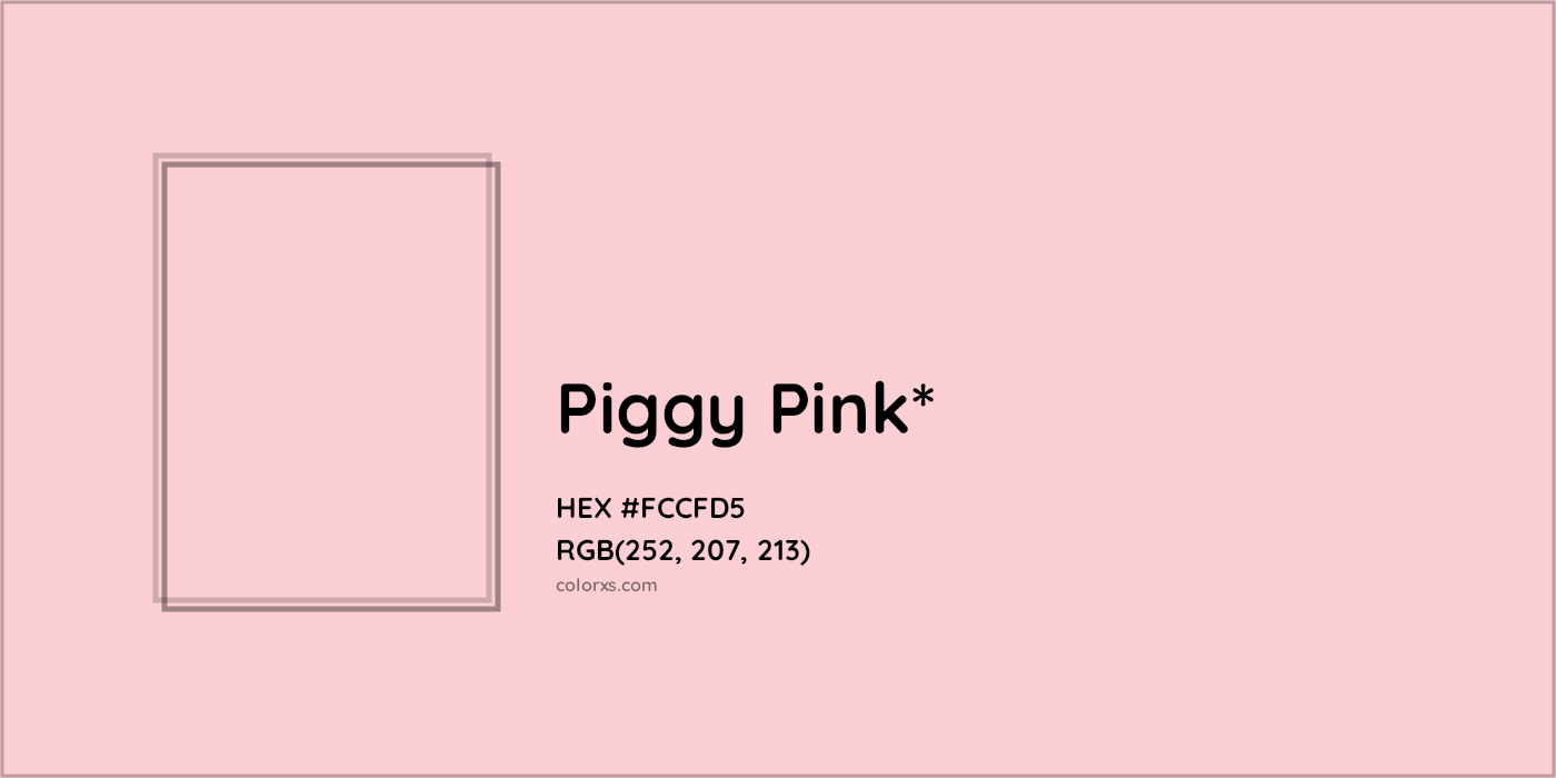 HEX #FCCFD5 Color Name, Color Code, Palettes, Similar Paints, Images