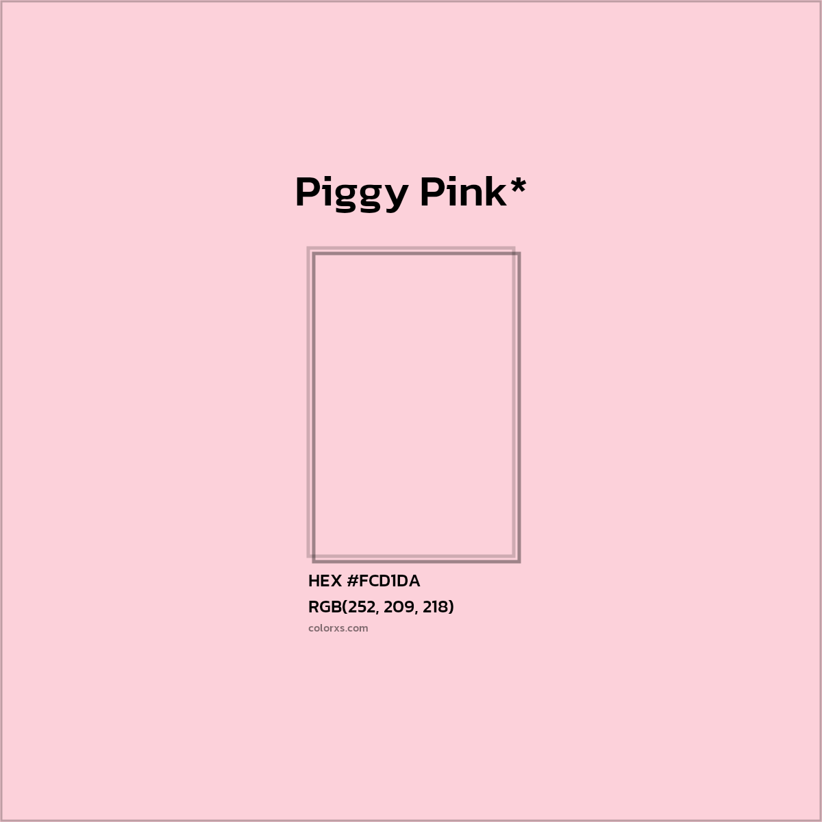 HEX #FCD1DA Color Name, Color Code, Palettes, Similar Paints, Images