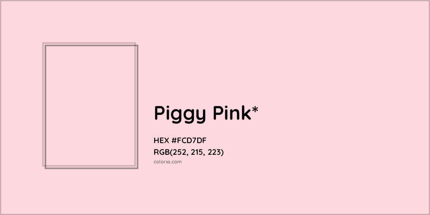 HEX #FCD7DF Color Name, Color Code, Palettes, Similar Paints, Images