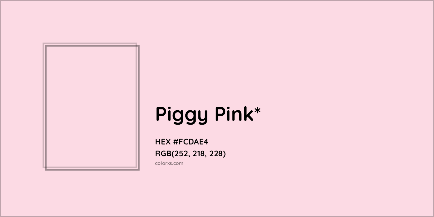 HEX #FCDAE4 Color Name, Color Code, Palettes, Similar Paints, Images