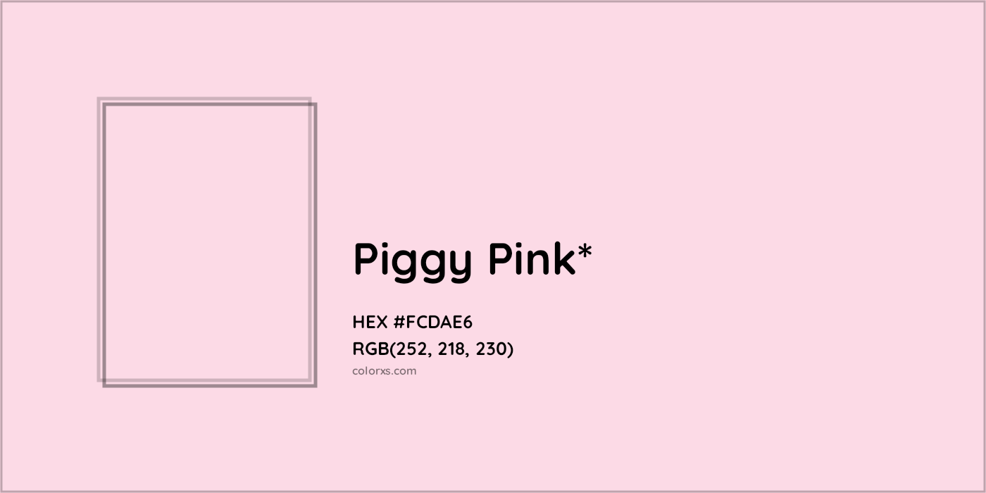 HEX #FCDAE6 Color Name, Color Code, Palettes, Similar Paints, Images