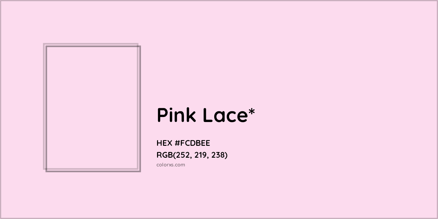 HEX #FCDBEE Color Name, Color Code, Palettes, Similar Paints, Images