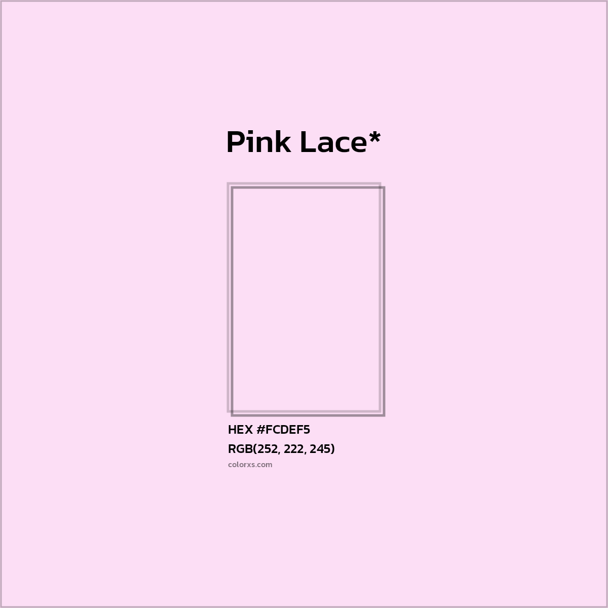HEX #FCDEF5 Color Name, Color Code, Palettes, Similar Paints, Images