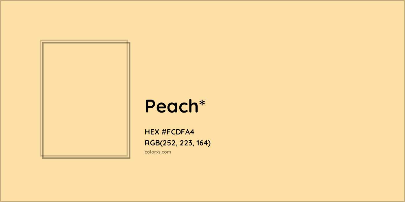 HEX #FCDFA4 Color Name, Color Code, Palettes, Similar Paints, Images