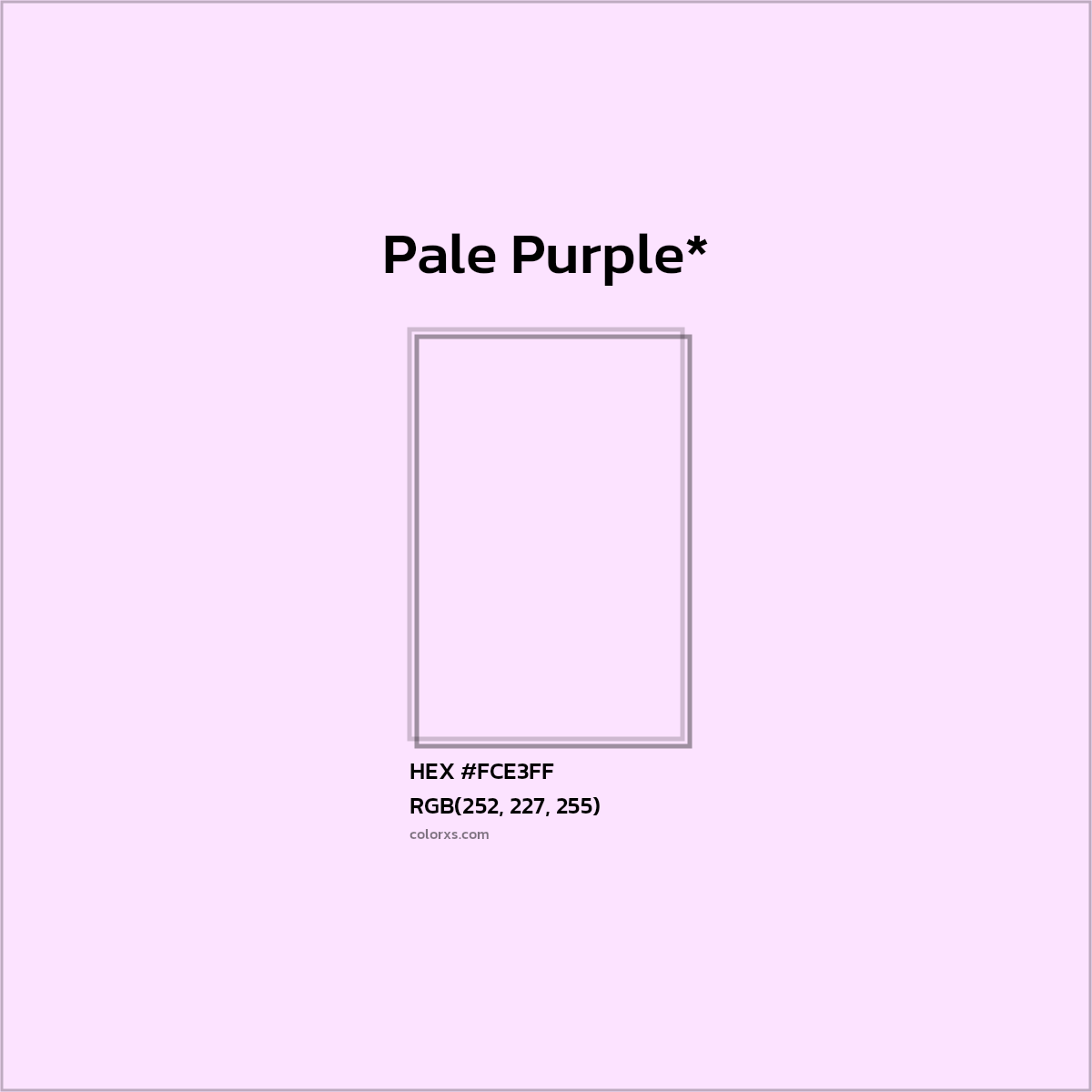 HEX #FCE3FF Color Name, Color Code, Palettes, Similar Paints, Images