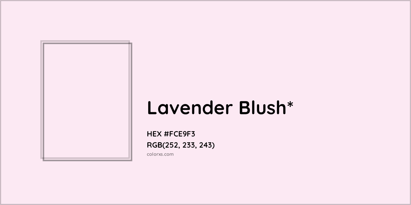 HEX #FCE9F3 Color Name, Color Code, Palettes, Similar Paints, Images