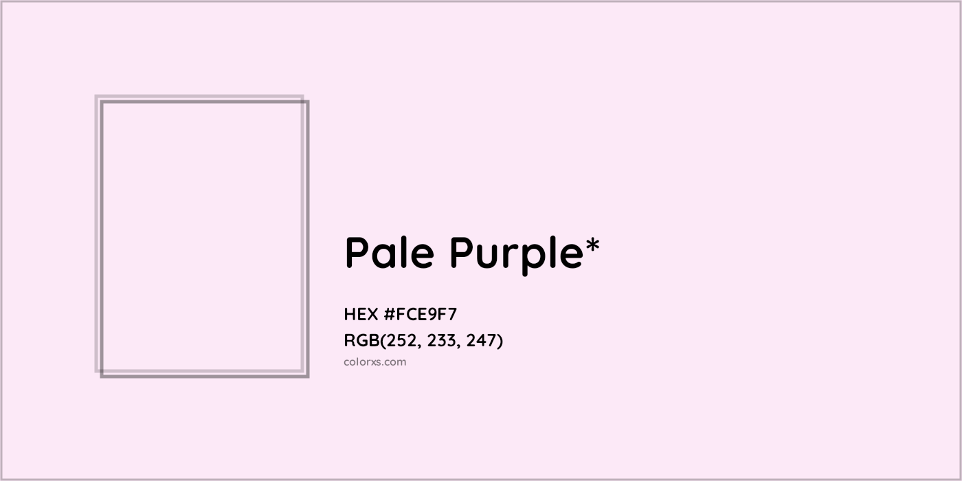 HEX #FCE9F7 Color Name, Color Code, Palettes, Similar Paints, Images