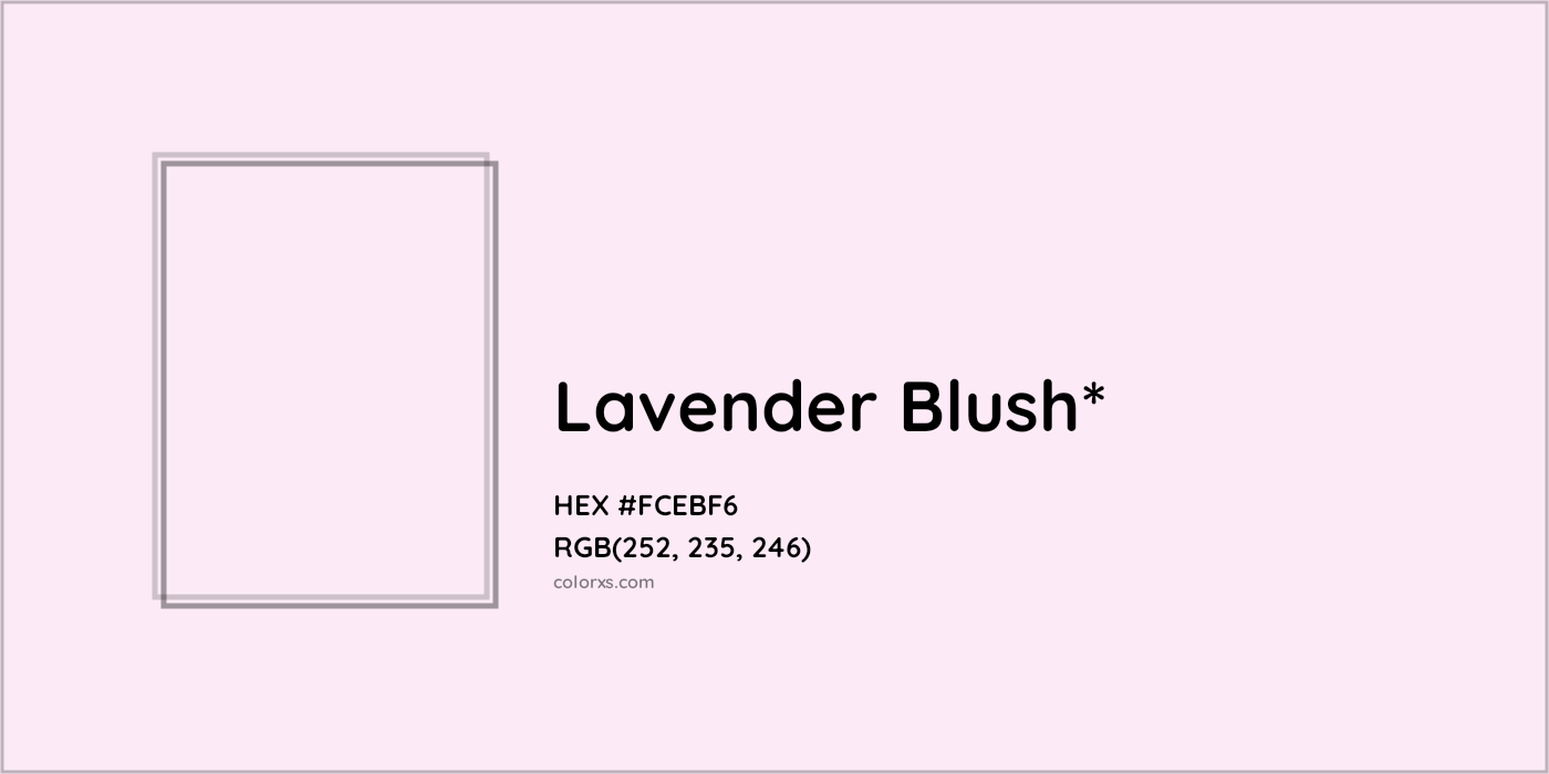 HEX #FCEBF6 Color Name, Color Code, Palettes, Similar Paints, Images