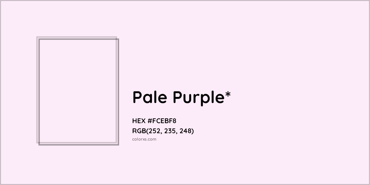HEX #FCEBF8 Color Name, Color Code, Palettes, Similar Paints, Images