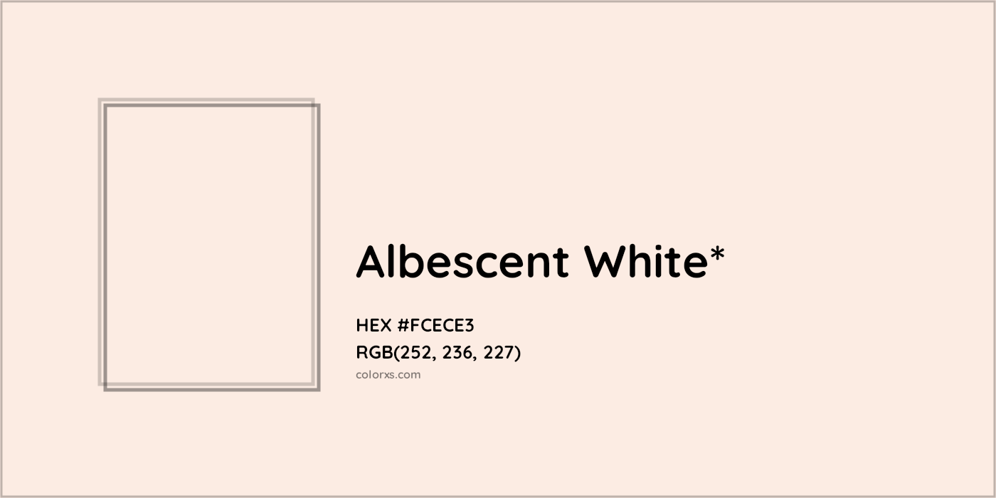 HEX #FCECE3 Color Name, Color Code, Palettes, Similar Paints, Images