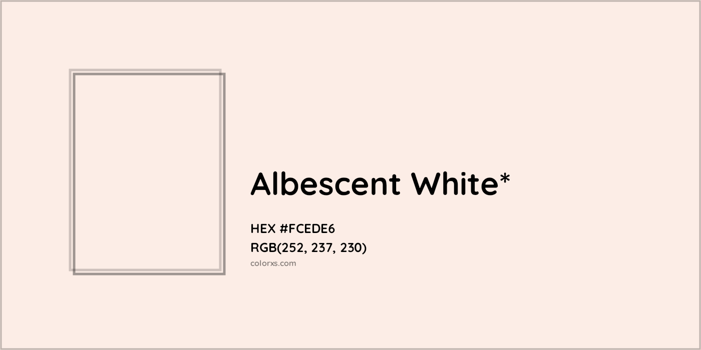 HEX #FCEDE6 Color Name, Color Code, Palettes, Similar Paints, Images