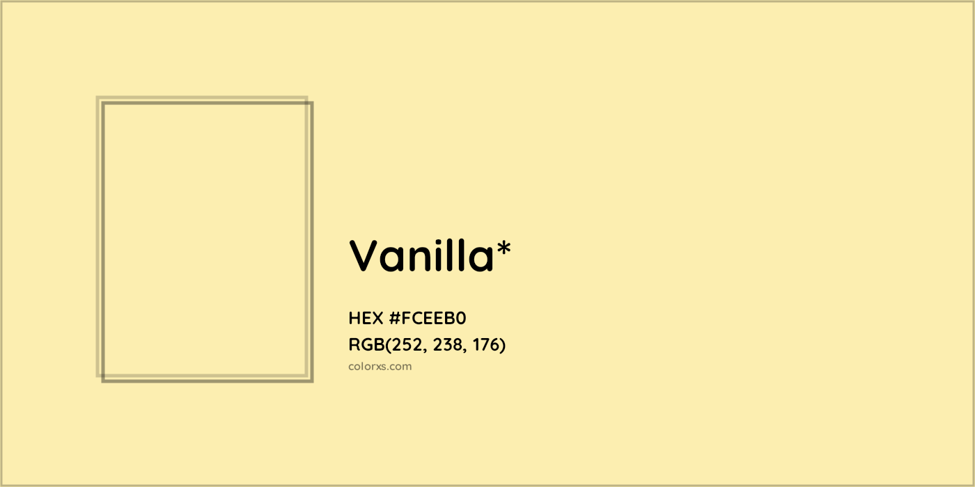 HEX #FCEEB0 Color Name, Color Code, Palettes, Similar Paints, Images