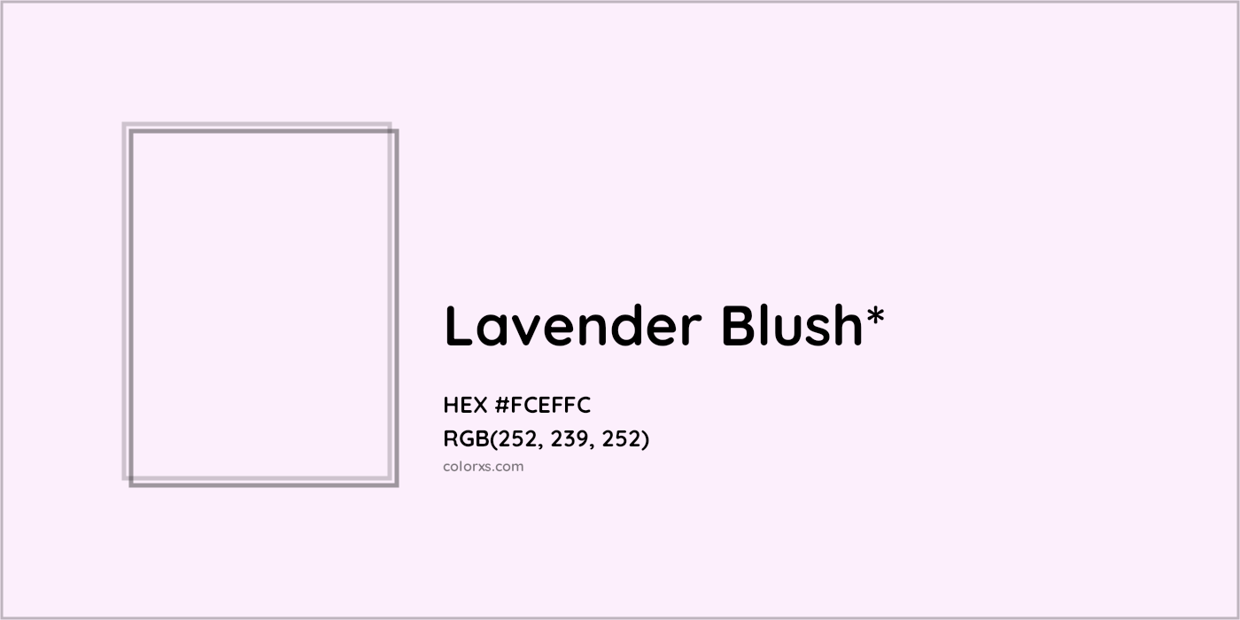 HEX #FCEFFC Color Name, Color Code, Palettes, Similar Paints, Images
