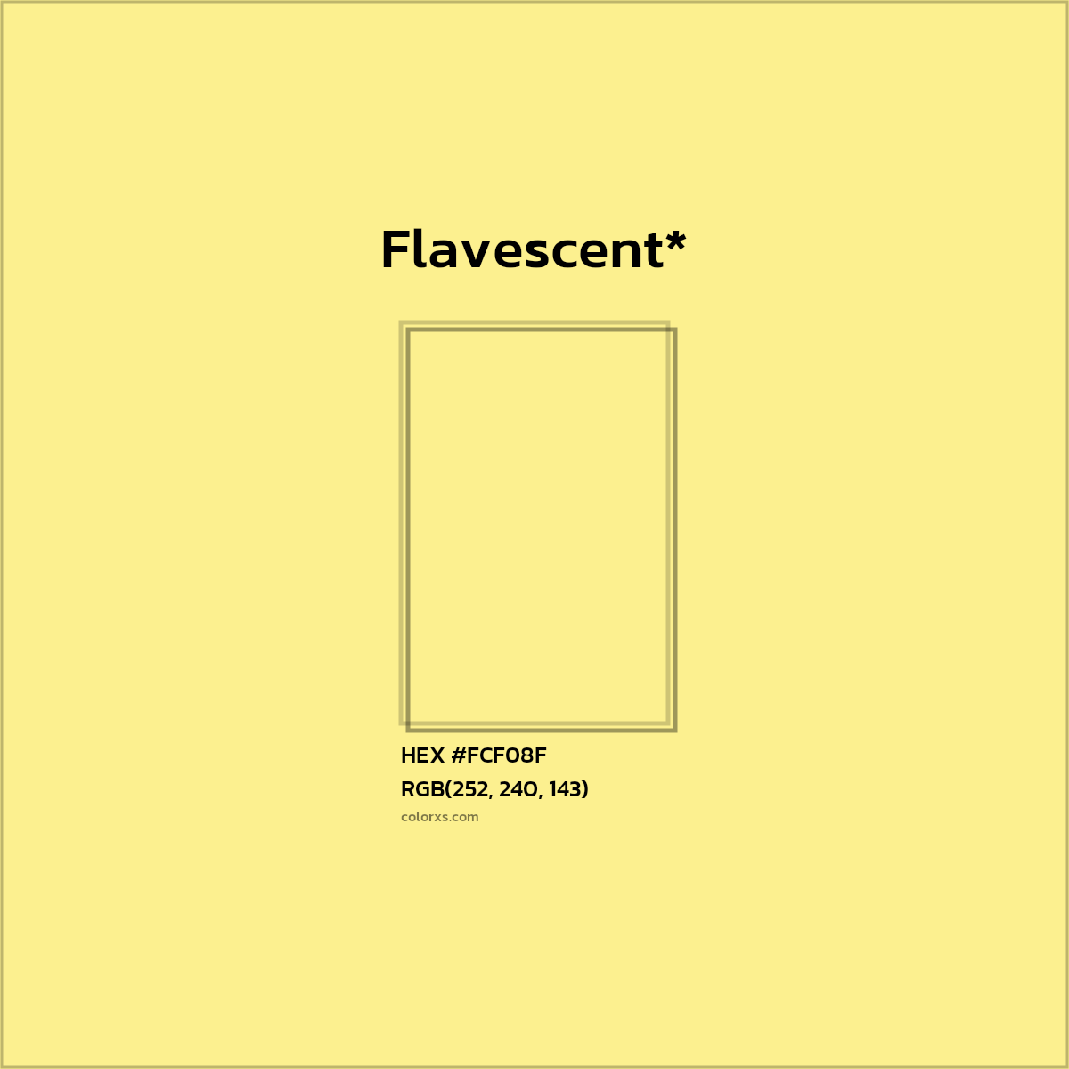 HEX #FCF08F Color Name, Color Code, Palettes, Similar Paints, Images