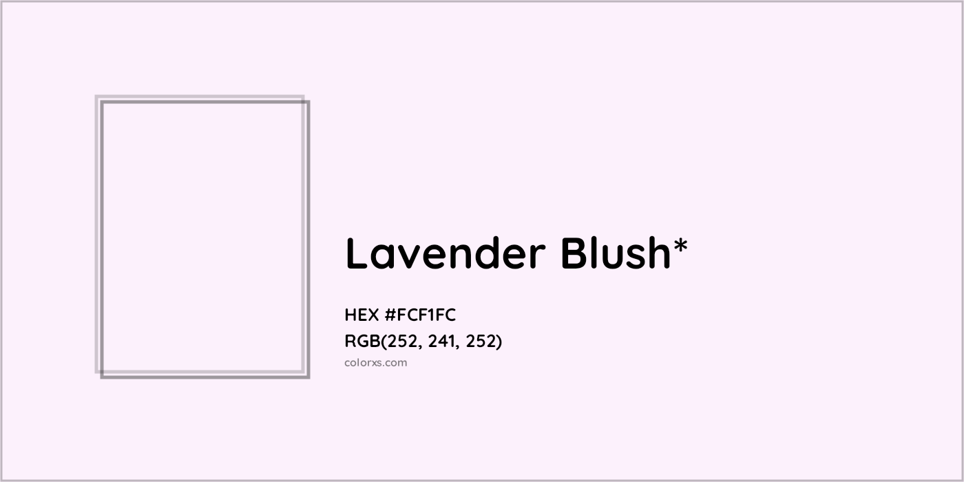 HEX #FCF1FC Color Name, Color Code, Palettes, Similar Paints, Images