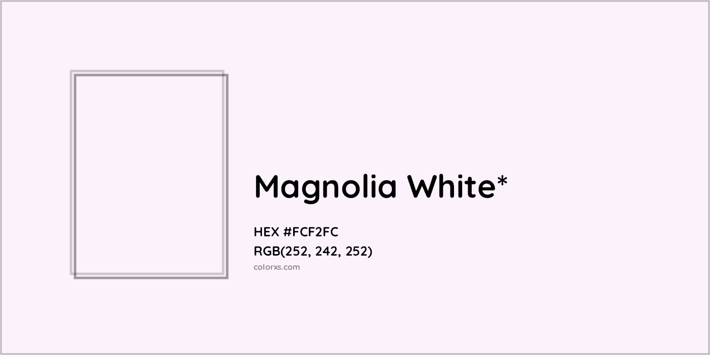 HEX #FCF2FC Color Name, Color Code, Palettes, Similar Paints, Images